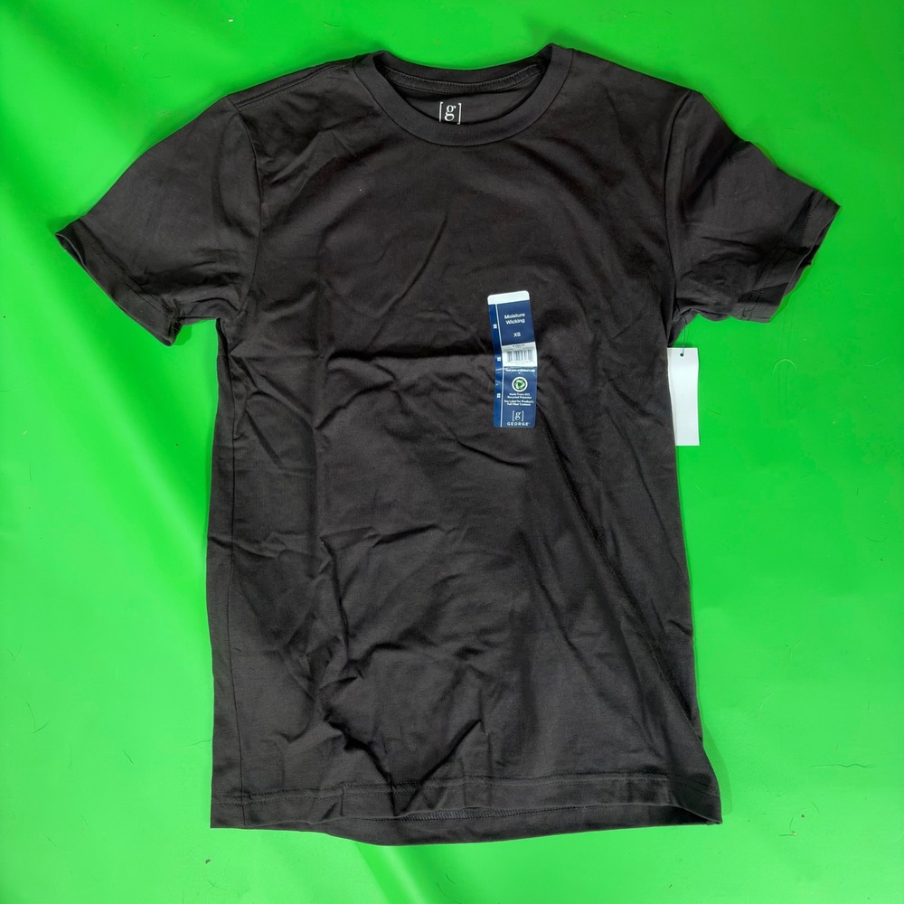 George Crewneck T-Shirt Mens XS Breen Brown Moisture Wicking Tee Classic Fit NWT